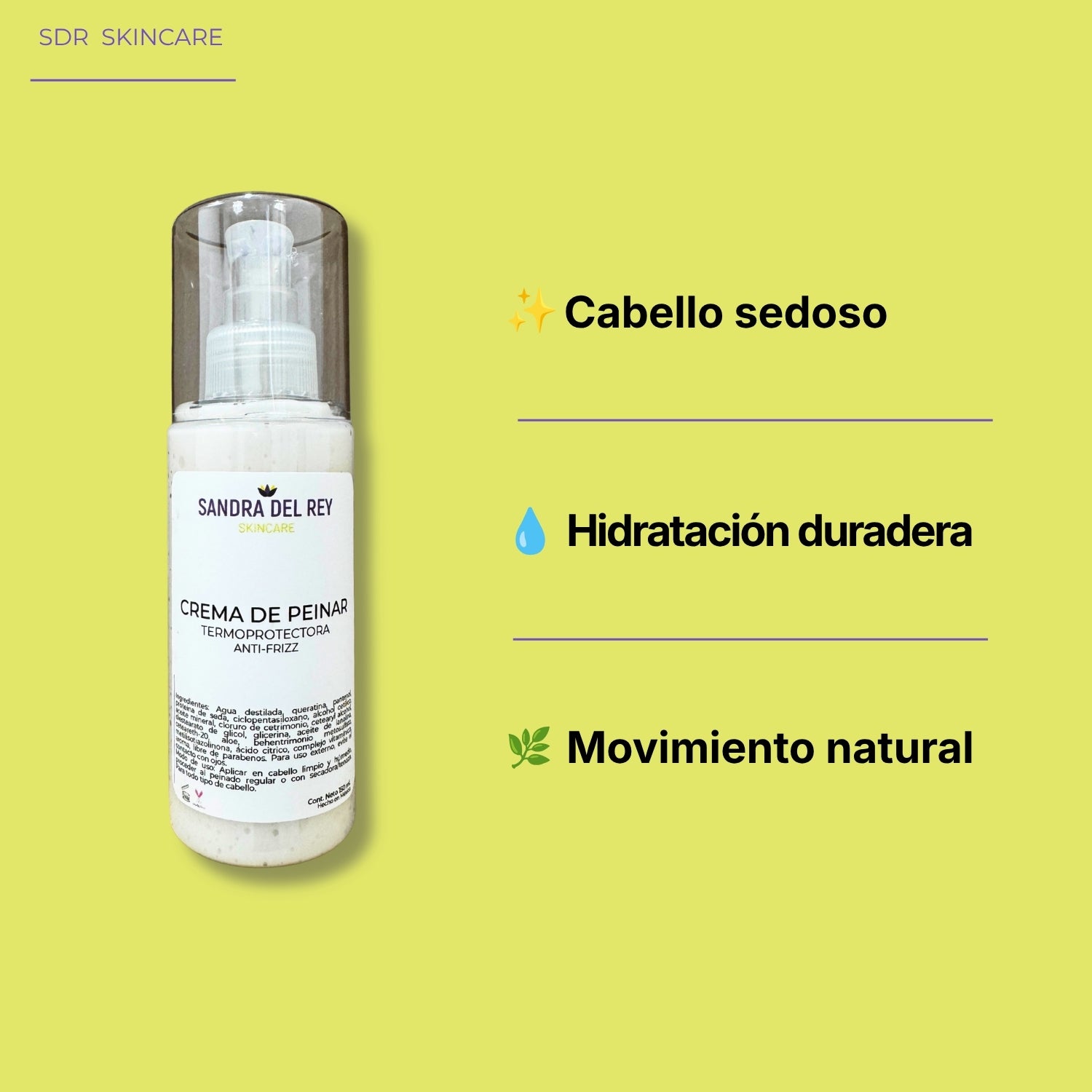 Crema de peinar  Termoprotectora